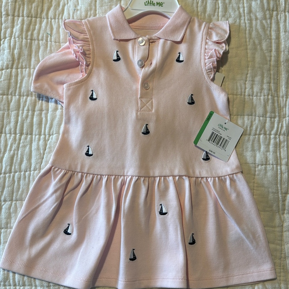 Little Me sailboat dress and bloomers